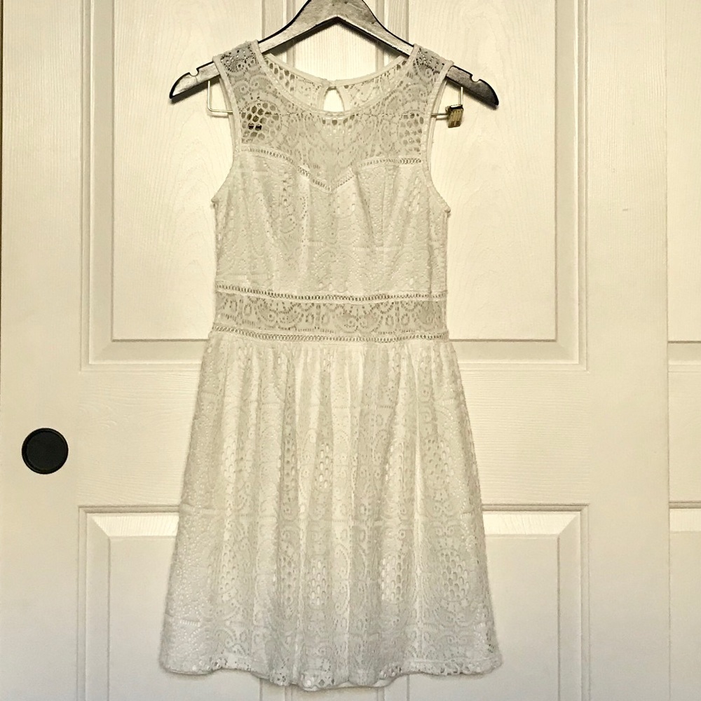 By And By White Lace Dress